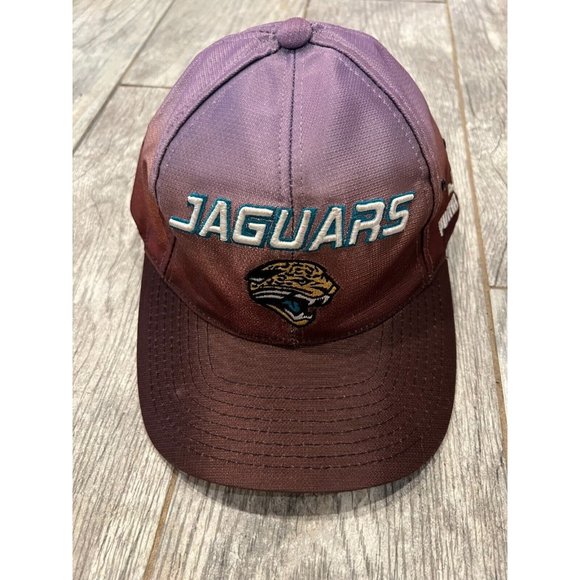 Puma NFL ProLine Baseball Cap Jacksonville Jaguars‎ Vintage OSFA Strapback Ombre - Picture 1 of 11